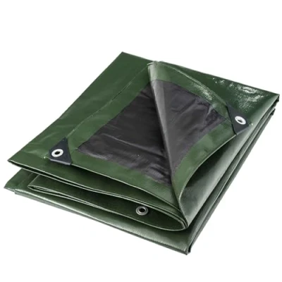 Image de Bâche multifonctions noire et verte 240 g/m2 WERKA PRO 4 x 5 m