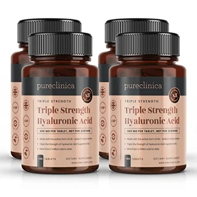 Image de Acide Hyaluronique 300 mg x 720 comprimés (1 2 an de stock). Triple Force. 300% plus fort que les autres HLA