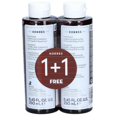Image de Korres Laurier &amp; Échinacee Shampooing 1+1 Gratuit