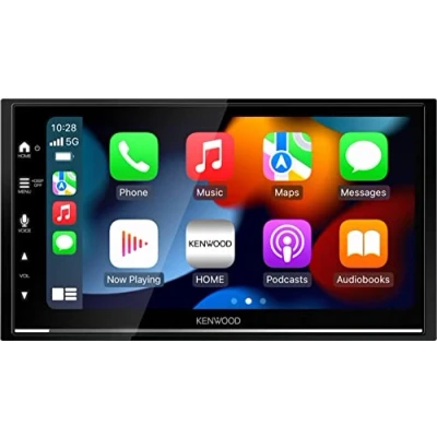 Image de KENWOOD DMX7722DABS Récepteur multimédia AV numérique 17,3 cm (6,8 pouces) avec CarPlay sans fil et Android Auto (4 x 50 W, DAB+/FM, BT, 3 sorties pré 2,5 V, USB, contrôle iPod/iPhone)