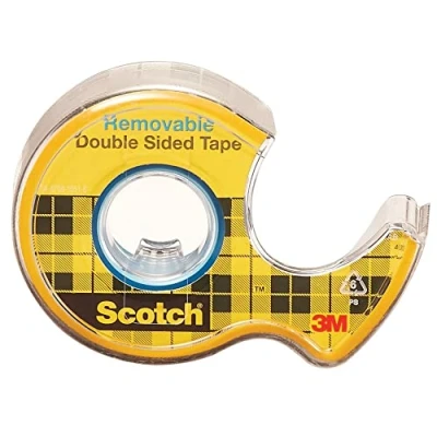 Image de 3M Scotch Ruban adhésif Double Face Amovible. 190 x 504 cm