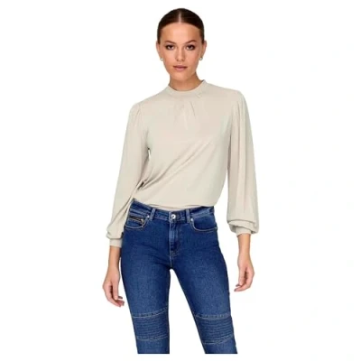 Image de ONLY Onlfree LIFE Highneck Tshirt à manches longues, Femme, Taille: Large, Pumice stone