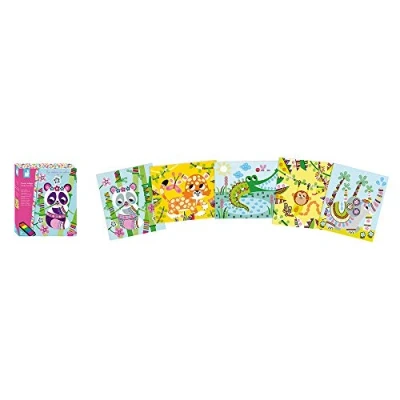 Image de Janod From 3 Years Old Creative Finger Inkwell Kit Panda and Friends Les Ateliers du Calme Dexterity Concentration J07812