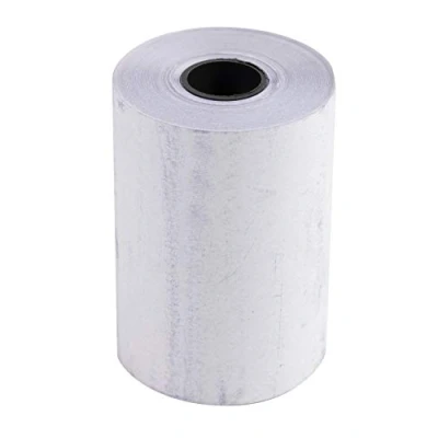 Image de Exacompta Réf. 42454E Lot de 5 bobines pour tickets carte bancaire largeur 57 mm x diamètre 40 mandrin 12 2 plis chimique autonome non collé 60g/m² Métrage (+ ou 2m) : 8 m