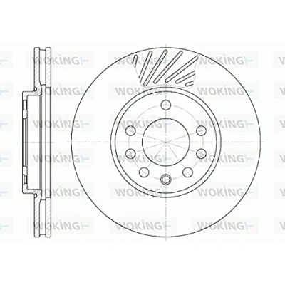 Image de ROADHOUSE Disque de frein OPEL: Zafira B, Astra J 5 portes, H 3/5 VAUXHALL: Mk5, Mk5 Kombi, Mk4 CC 6584.10 569060