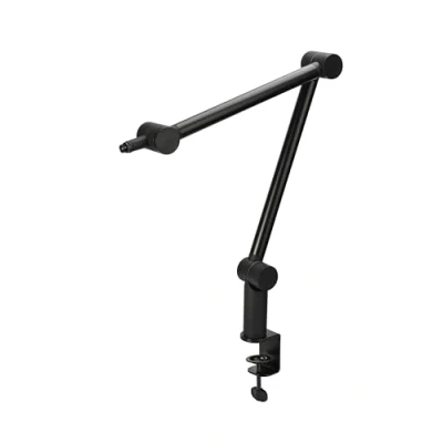 Image de CHERRY MA 3.0 UNI, bras de microphone universel, avec pince table (jusqu&#039;à 60 mm), filetage 3/8 pouces (adaptateur à 5/8 inclus), articulé stable, Noir