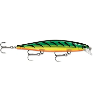 Image de Rapala Leurre de Pêche Shadow Rap Construction Plastique d&#039;Eau Douce Coulant Lentement Profondeur Nage 0,6 1,2m Taille 11cm / 13g Fabriqué en Estonie Firetiger