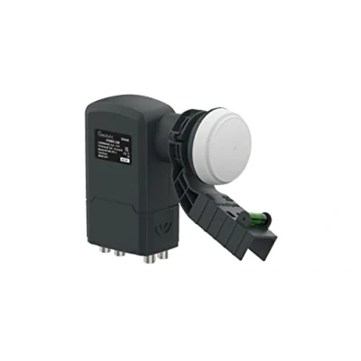 Image de GeoSync LNB hybride 6 sorties 2 x large bande et 4 Quad avec support niveau compatibles Sky pour une utilisation Q, Sky+, SkyHD ou Freesat