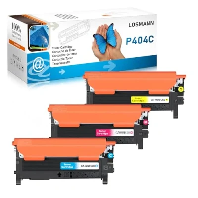 Image de LOSMANN Toner Compatible pour Samsung P404 CLT P404C 404S K404S C404S M404S Y404S Xpress SL C430W C480FW C480W C480 C430 C480FN C433 (3 Pack)