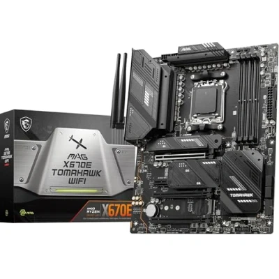 Image de MSI MAG X670E TOMAHAWK WIFI Carte mère, ATX Pour processeurs AMD Ryzen 8000 &amp; 7000, AM5 80A SPS VRM, DDR5 Memory Boost 6600+MHz/OC, PCIe 5.0 x16, M.2 Gen5, Wi Fi 6E