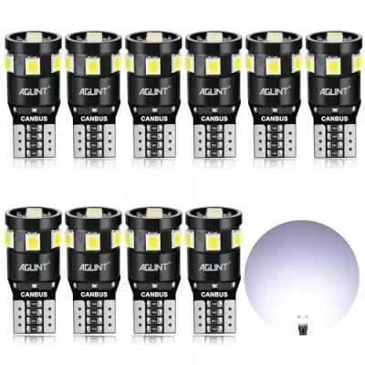 Image de AGLINT W5W T10 LED Ampoule 194 168 2825 9SMD CANBUS Sans Erreur Feux Pour Voiture Lampes D&#039;intérieur Voitur De Plaques D&#039;immatriculation Lumières