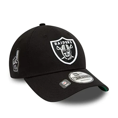 Image de New Era Las Vegas Raiders Basecap NFL Kappe Cap verstellbar American Football Schwarz Sidepatch One Size