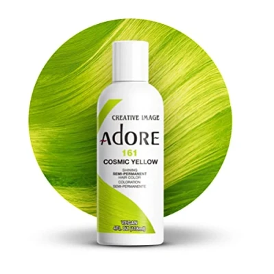 Image de Adore Shining Coloration semi permanente pour cheveux Jaune cosmique (161), 118 ml