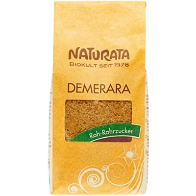 Image de Sucre de canne bio Demerara Naturata complet intégral Qualité Premium 1 kg