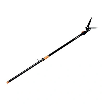 Image de Fiskars Manche d&#039;extension pour Coupe branches multifonctions 115360 et Cisaille à haies 115400, Portée maximale: 5 m, Aluminium, Noir/Orange, 1001560