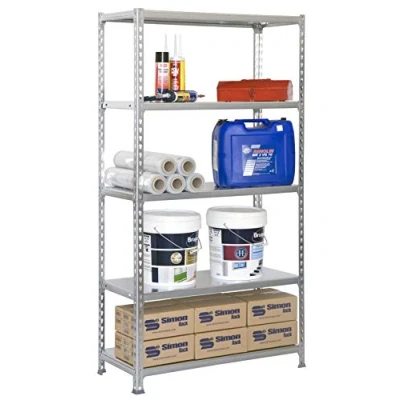 Image de Étagère métallique SIMON RACK KIT SIMONCLICK MINI 5 niveaux 1800 x 800 400 mm Gris
