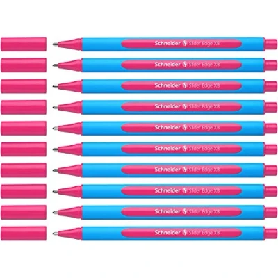 Image de Schneider Slider Edge (Pointe extra large (XB)) Lot de 10 Stylos, Encre rose