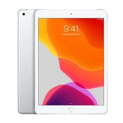 Image de 2019 Apple iPad (10.2 pouces, Wi Fi + Cellulaire, 32 Go) Argent (Reconditionné)
