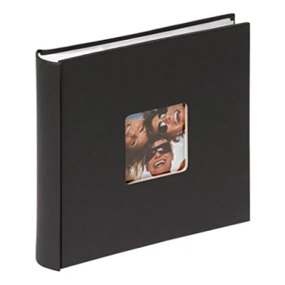 Image de Walther Design Album photo noir 200 photos 10 x 15 cm Carnet mémo avec découpe de couverture, Fun ME 110 B