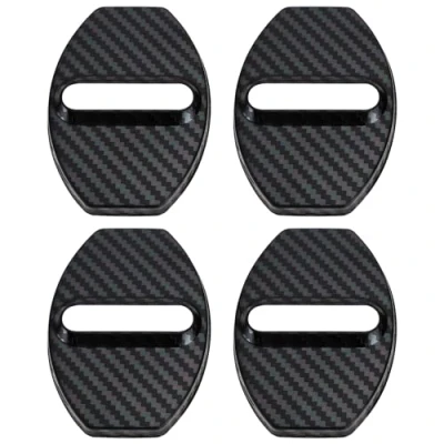 Image de Be In Your Mind 4 Pièces Couvercle de Boucle Serrure Porte Voiture en Acier Inoxydable Protection Compatible avec Audi TT Mk1 Mk2 Mk3 70x50mm