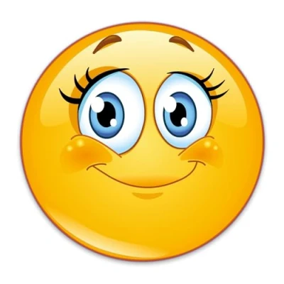 Image de easydruck24de Autocollant smiley avec cils I kfz_291 Rond Ø 15 cm émoticône mignon pour ordinateur portable notebook porte scooter voiture Résistant aux intempéries