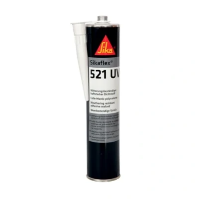 Image de Sikaflex 521 UV, Colle mastic pour joints d&#039;étanchéité multi supports, 300ml, Noir