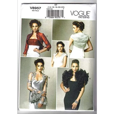 Image de Vogue Patterns Patron de Robe pour Femme VGE 8957 E5 (35, 540,6 182022) Multicolore