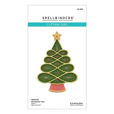 Image de Spellbinders Matrices de découpe gravées en forme sapin Noël la collection