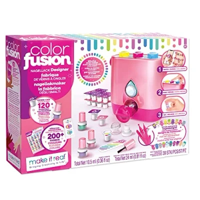 Image de Make It Real 2902561 Color Fusion Polish Designer, DIY, Creative Kit Designs Yourself, Children&#039;s Nail Varnish Water Based
