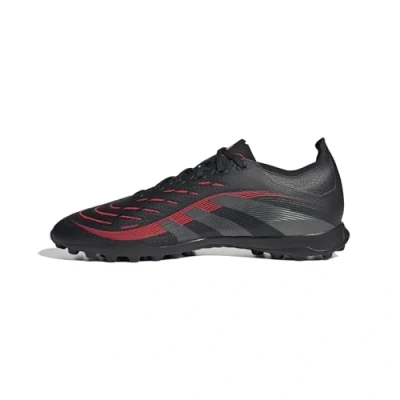 Image de adidas Mixte Predator League Turf Football Boots Chaussures, Core Black/Grey Four/Lucid Red, 42 2/3 EU