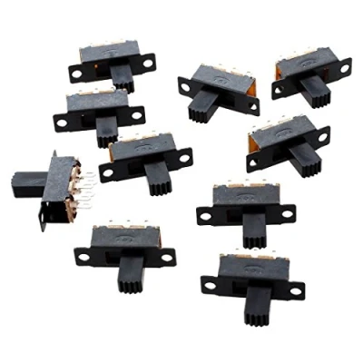 Image de (R) 10 Pcs 6 Broches 2 Positions DPDT On/On Mini Interrupteur a glissiere