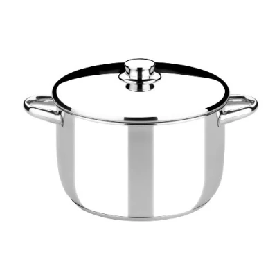 Image de Monix Optima Marmite 16 cm avec Couvercle en Acier Inoxydable 18/10
