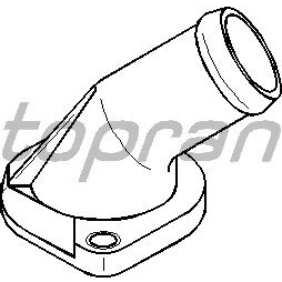 Image de TOPRAN 108 188 Bride Matière plastique Pompe à eau avec joint d&#039;étanchéite AUDI: A4 B5 Avant, 80 B4 Berline, Berline