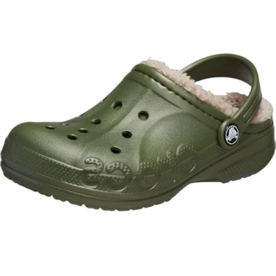 Image de Crocs Baya Sabots doublés K, Vert Kaki, 36 EU, Militaire, 33/34 EU