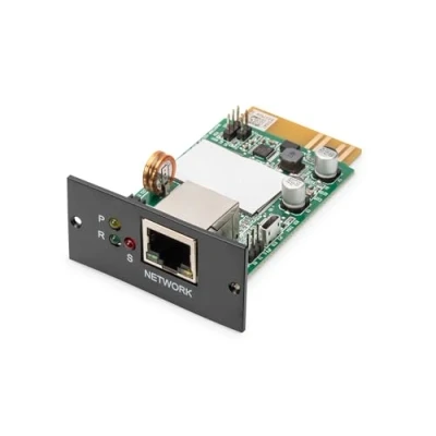 Image de DIGITUS Carte SNMP pour onduleurs OnLine DN 170xxx accès et surveillance à distance alertes par e mail 1x port RJ45 Plug &amp; Play