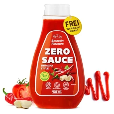Image de Zero Sauce Sriracha 1x 425ml Light Sauce, sans graisse et sucre ajouté, végétalien gluten, convient au régime céto (425 ml (paquet de 1), Style)