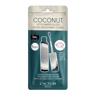 Image de L&#039;Action Paris Gloss Repulpant pour Lèvres, Naturel aux Oligopeptides des Lèvres plus pulpeuses, Transparent à l&#039;effet Brillant Subtil, 10 ml