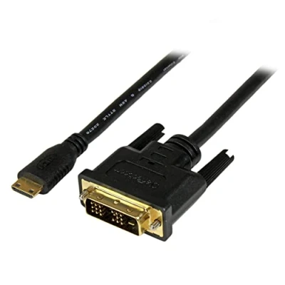 Image de StarTech.com Câble Mini HDMI vers DVI de 1m D (1920x1200p) Mâle 19 Broches Convertisseur pour Moniteur Numérique M/M (HDCDVIMM1M)