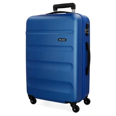 Image de Roll Road Flex Valise Grande Bleu 51x74x28 cms Rigide ABS Serrure à combinaison 91L 3,8Kgs 4 roues