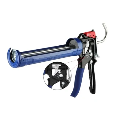 Image de WORKPRO Pistolet à Calfeutrer Silicone en Métal avec 2 Modes de Rapport Poussée, Transmission Force 9:1 et 18:1, Cartouche pour Cartouches d&#039;Adhésif 295ml