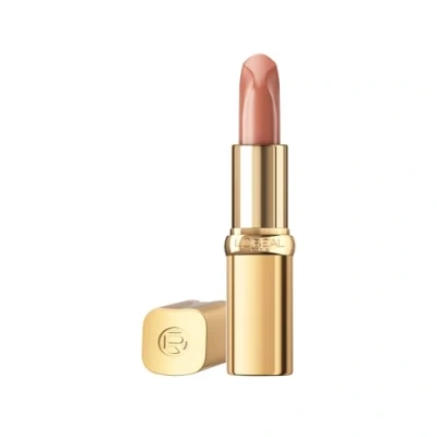 Image de L&#039;Oréal Paris Rouge à lèvres pour une finition soyeuse et 12 heures d&#039;humidité, 75% ingrédients nutritifs Riche Satin Nude 505 Nu Resilient 4g