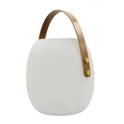 Image de Baladeuse solaire LED blanc JIMMY avec port de charge USB H34cm