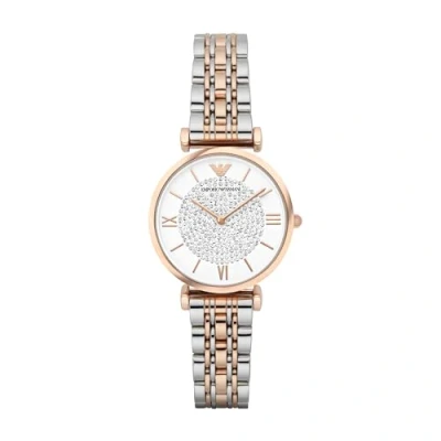 Image de Emporio Armani Montre silvercoloured/rosegoldcoloured, Femme, Taille: One Size, Silver coloured/rosegold coloured