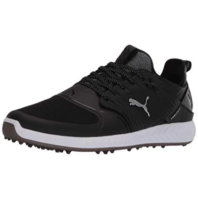Image de PUMA Homme Ignite Pwradapt Caged Chaussures de Golf, Quiet Shade Bronze Schwarz, 43 EU
