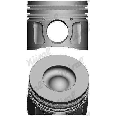 Image de NÜRAL 87 427707 30 Piston 86,5 avec porte segment, pour bielle trapézoïdale PEUGEOT: Boxer Van, Сamion à Plateau/Сhâssis, Minibus
