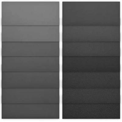 Image de Navaris papier de verre sec ou à l&#039;eau 84x abrasif grain 120 3000 Feuille abrasive pour poncer bois métal voiture meuble 23 x 9,3cm
