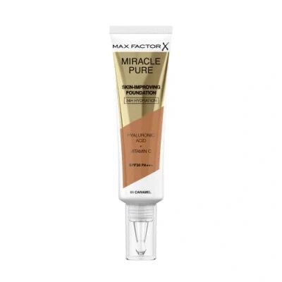 Image de MAX Factor Miracle PURE Foundation Fond de teint, Femme, Taille: 30 ml, Caramel