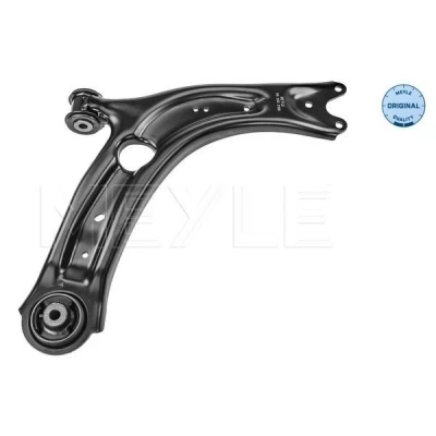 Image de MEYLE 116 050 0196 Bras de suspension ORIGINAL Quality avec support en caoutchouc Essieu avant droit barre oscillant transversal Tôle d&#039;acier