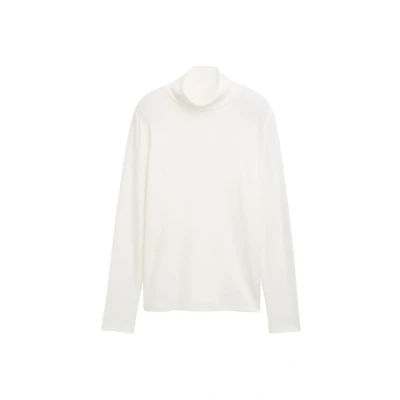 Image de TOM Tailor Langarm MIT Rollkragen Pullover, Femme, Taille: 3XL, Whisper white