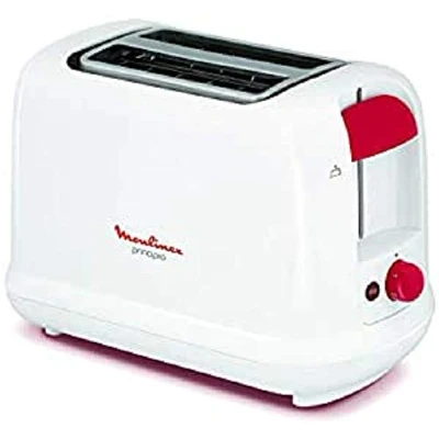 Image de Moulinex LT160111 Principio Toaster Blanc/Rouge 28,6 x 16 19 cm